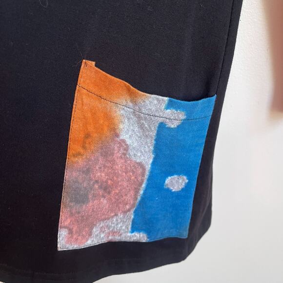 Parsley & Sage Artsy Lagenlook Tunic Top Size XL Art To Wear Boho Avant Garde - Picture 8 of 10